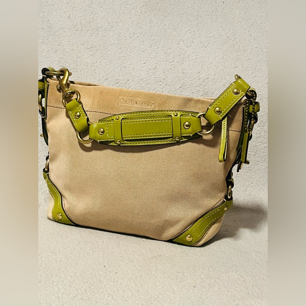 COACH Vintage Carly Canvas/Leather Handbag - Picture 5 of 13